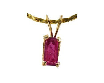 Gorgeous Ruby Pendant Ancient Hindu Ratnaraj King of Gems Warrior Amulet 19th Century Antique Gemstone Ruby Necklace 14kt Gold Fill #44404