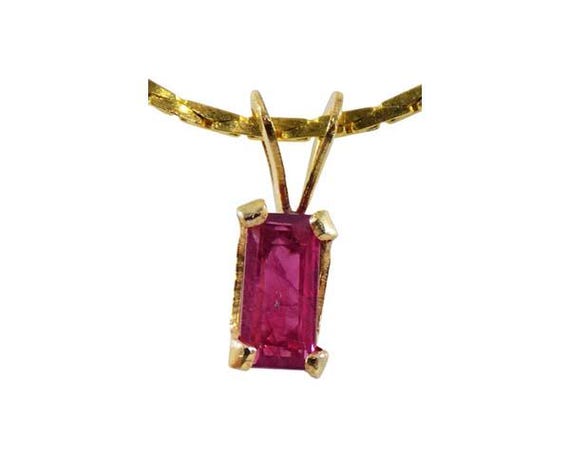 Gorgeous Ruby Pendant Ancient Hindu Ratnaraj King… - image 1