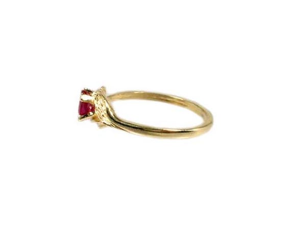 Exceptional Ruby Ring, Antique Gemstone, 14kt Gol… - image 5