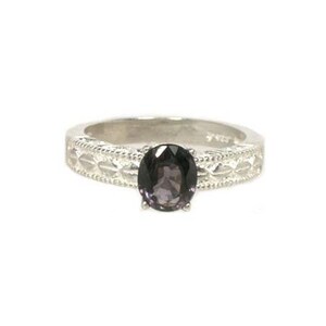 Purple Velvet Spinel Ring, Medieval Europe Crown Jewel Gem, 19th Century Gem, Antique Spinel Gemstone, Black Prince Ruby, Gorgeous Spinel Jewelry, Perfect August Birthday Gift, Timeless Treasure Jewelry Gift, Sterling Silver Ring