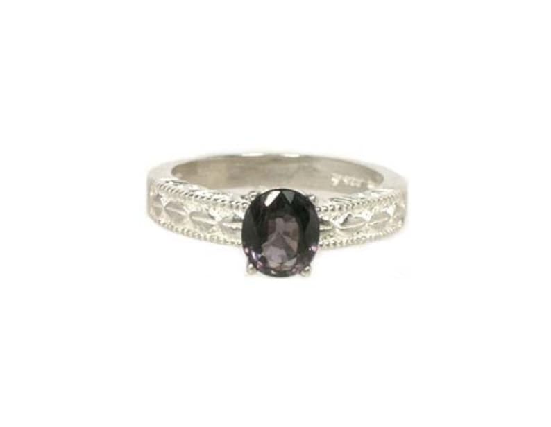 Purple Velvet Spinel Ring, Medieval Europe Crown Jewel Gem, 19th Century Gem, Antique Spinel Gemstone, Black Prince Ruby, Gorgeous Spinel Jewelry, Perfect August Birthday Gift, Timeless Treasure Jewelry Gift, Sterling Silver Ring