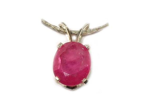 Raspberry Red Ruby Pendant Ancient Amulet, Antiqu… - image 3