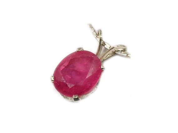 Raspberry Red Ruby Pendant Ancient Amulet, Antiqu… - image 4