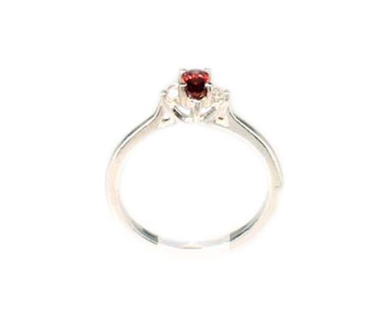 Raspberry Red Garnet Ring, Bohemian Gypsy Ruby, 1… - image 9
