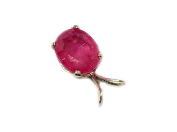 Raspberry Red Ruby Pendant Ancient Amulet, Antiqu… - image 8