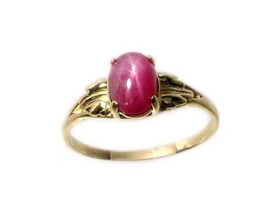 Star Ruby Ring Ancient Hebrew Wisdom Amulet Antiq… - image 1