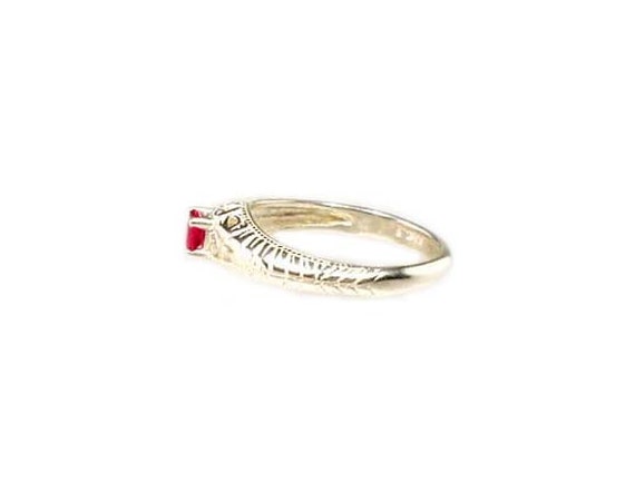 Gorgeous Ruby Ring Ancient Celtic Amulet, 19th Ce… - image 6