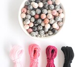 PEACE WITHIN mala kit make your own mala mala necklace yoga stocking stuffer bead necklace kit diy mala stone tassel meditate