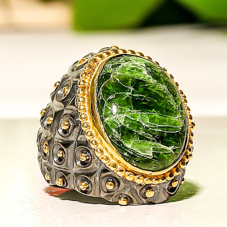 Vasonite Gemstone 925 Sterling Silver Jewelry Ring 7.5