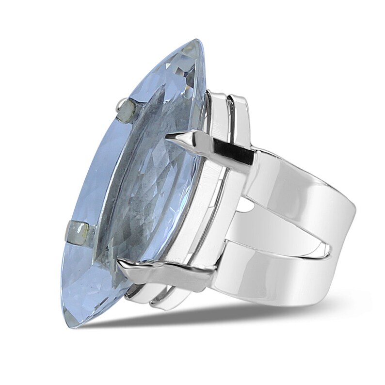 Crystal Rosecut Natural Gemstone 925 Solid Sterling Silver Jewelry Handmade Ring