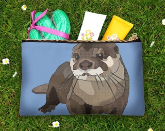 Otter Wash Bag | Otter Zipper Bag | Otter Storage Bag | Otter Purse