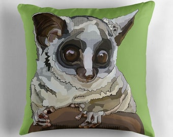 Bush Baby Sleep Cushion * Baby Animals Pillows * Zoo Animals Throw Pillows * African Animals Cushions Cute Cushions for Babies Room Nursery