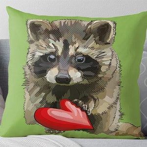 Raccoon Zipper Bag Raccoon Cub Beach Bag Raccoon Ice Cream Zip Bag image 10