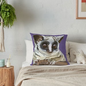 Mustard Cushion Bushbaby Animal Pillow Garden Cushions Mustard Living Room Decor Fun Decor Funky image 8