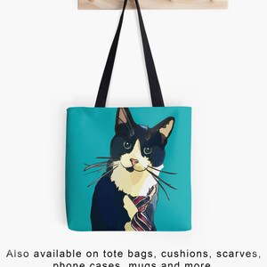 Tuxedo Cat Zipper Bag Tuxedo Cat Purse Cat Lover Bag Tuxedo Cat Storage image 10