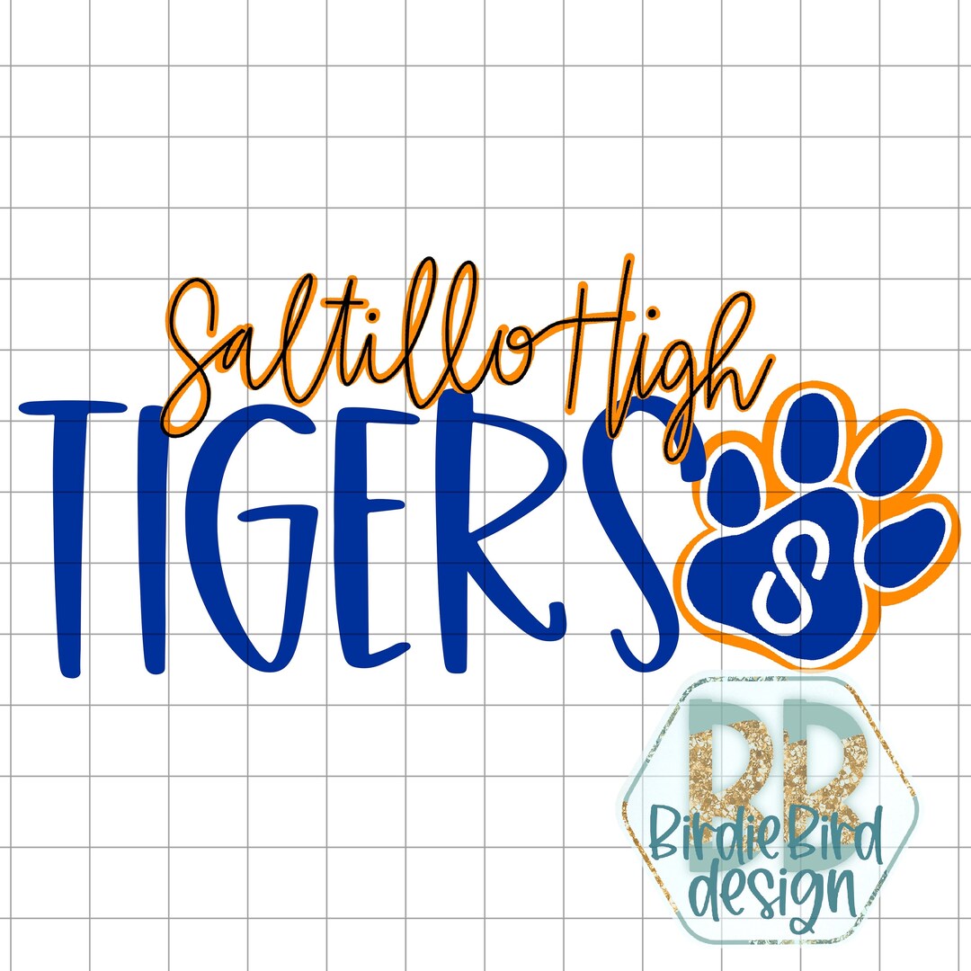 Saltillo High Tigers Sublimation PNG Digital Download PRINTABLE DESIGN