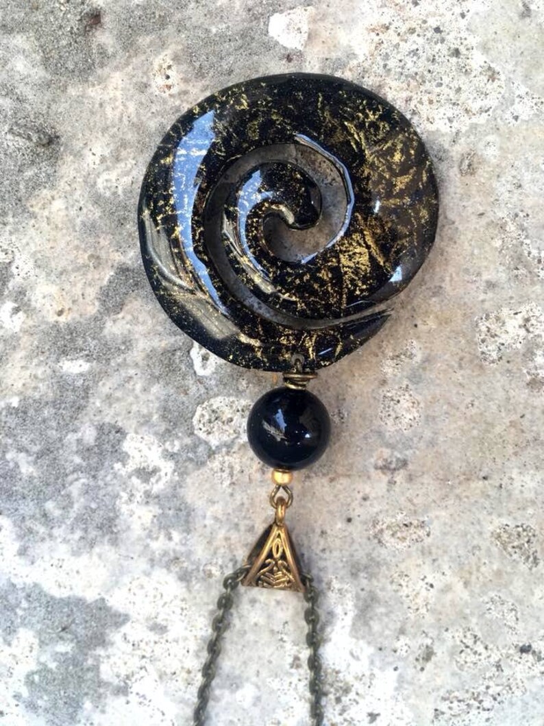 Blue Pendant Universe Necklace Resin jewelry Blue Navy Blue Pendant Celestial Jewelry Blue Necklace gift for Girlfriend Blue Jewelry