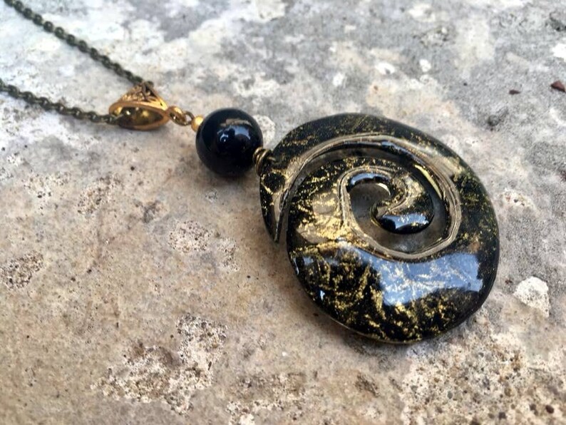 Blue Pendant Universe Necklace Resin jewelry Blue Navy Blue Pendant Celestial Jewelry Blue Necklace gift for Girlfriend Blue Jewelry