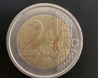 Rare Coin, 2 Euro Coin 2002 Italy Dante, 2002 Italy, Italian 2002 Euro Coin, Collectible Gift