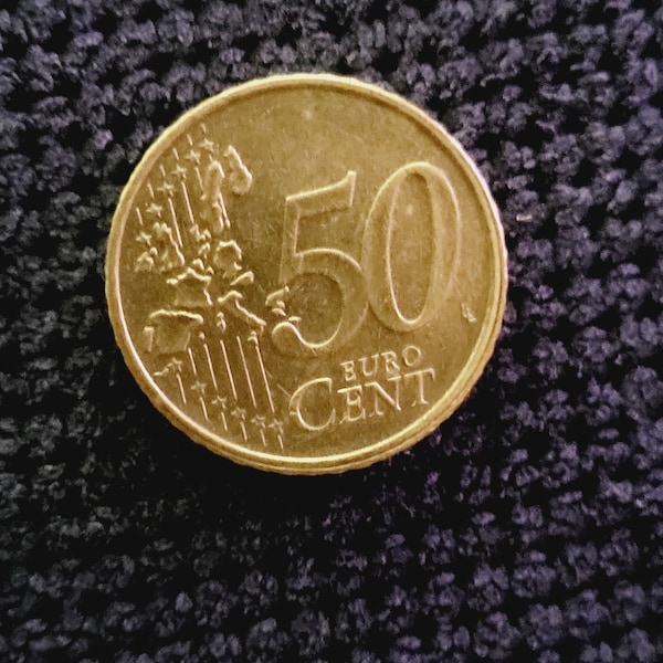 1999 50 Euro cent. Rare Netherlands Euro Coin. Collection Gift.