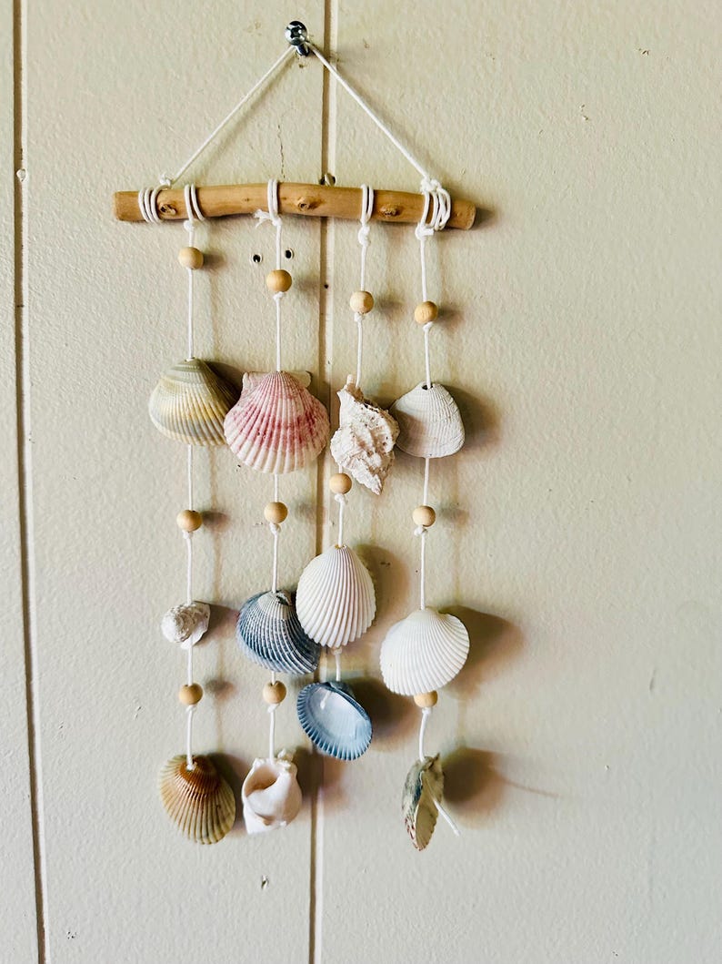 Suspended Shell Shell Wind Chime or Wall Hanging for Indoor or Outdoor - Etsy