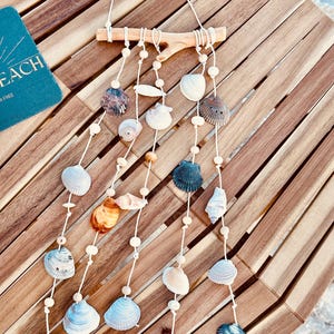 shell  wind chime or wall hanging for indoor or outdoor