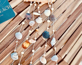 shell  wind chime or wall hanging for indoor or outdoor