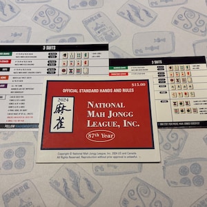 Mah Jongg Beginner Reference Card: Basic Instructions & Tips