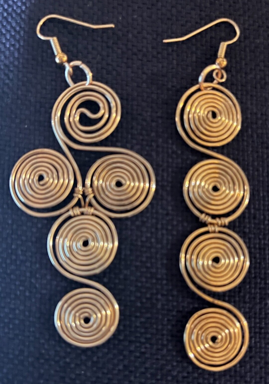 Solid Copper Sacred Triskelion W/spirals or Spiral Stack Earrings - You ...
