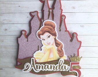 Princess Belle Disney Cake Topper - Etsy