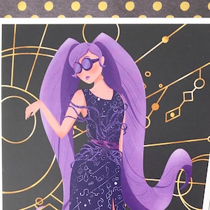 She-Ra Inspired Entrapta Redesigned as a Fashionista Art Print