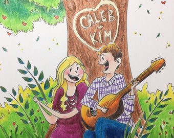 Customized Couple's Portrait by Sketch of Life