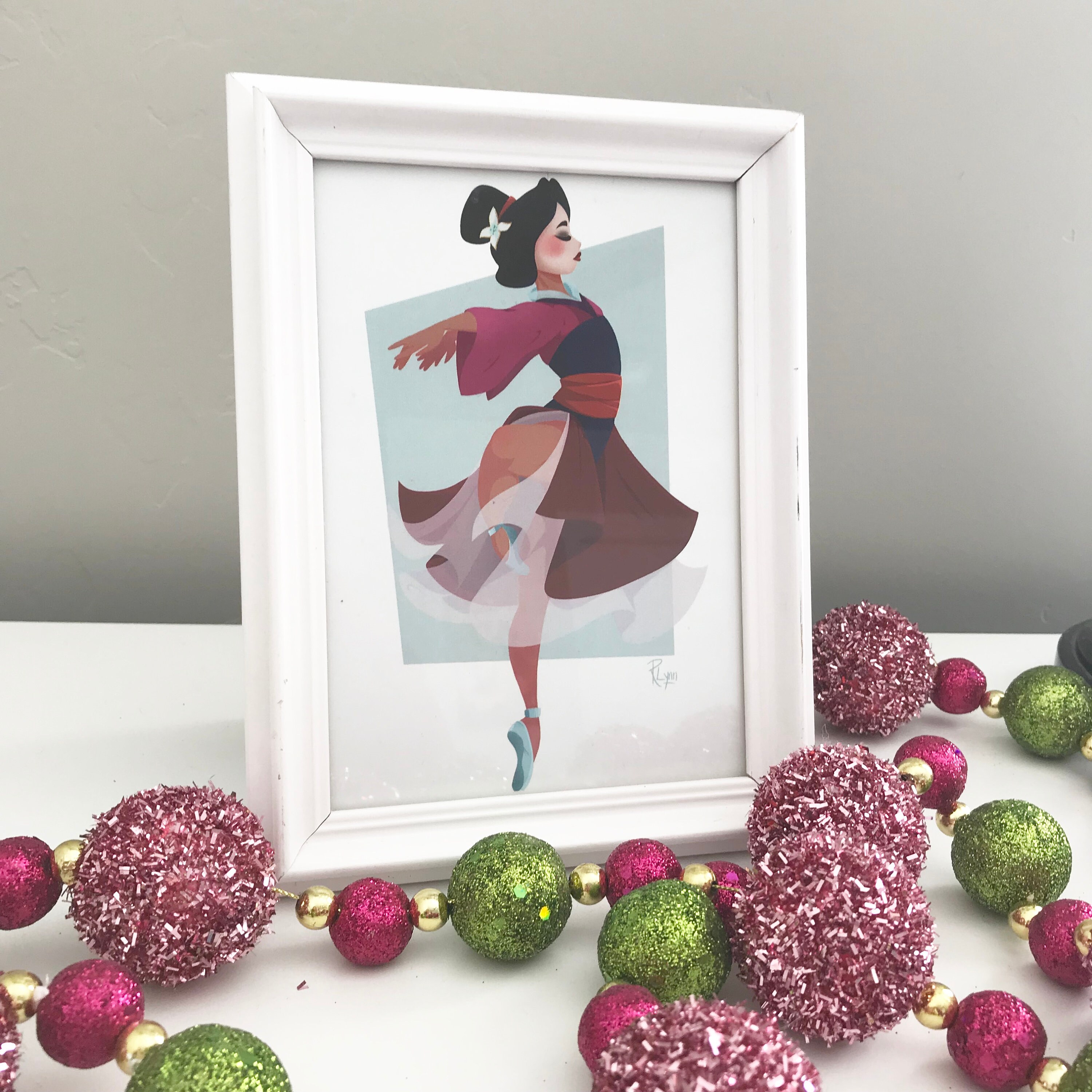 Disney Princess Ballerina Mulan Art Print - Etsy