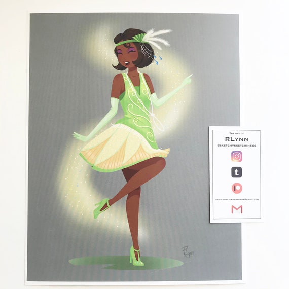 Flapper Princess Who Loved a Frog Art Print Etsy