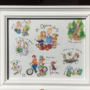 Custom Family Sketch of Life Portrait