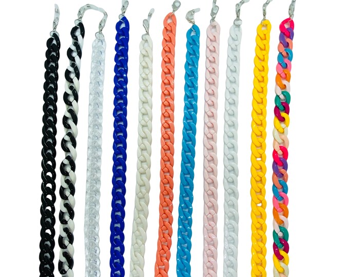 Acrylic Chunky Chain for Eyeglasses Sunglasses Mask Holder