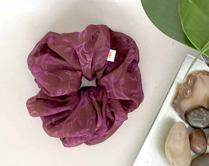 XX Large Chiffon Scrunchie: Jumbo Ponytail Holder