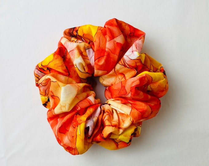 XX Large Oversize Hair Scrunchies Big 100% Cotton Print