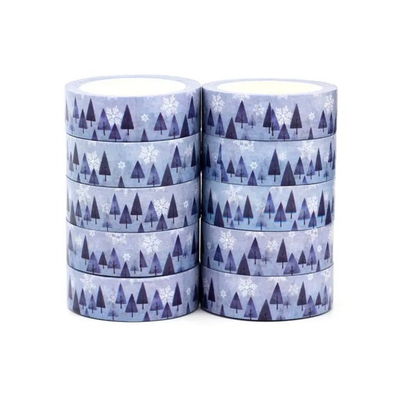 1 Roll (10m) Christmas Scenery Snowy Christmas  Paper Washi Tape New