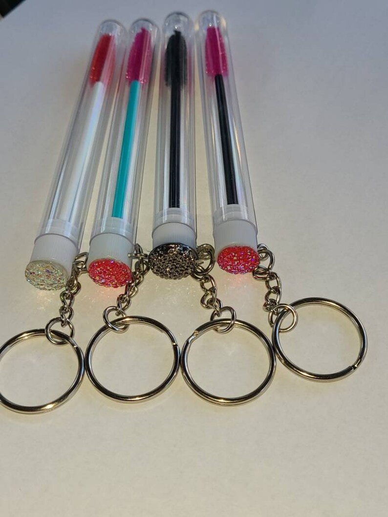 20 Pack Eyelash wand tube keychains lash wands custom lash Etsy