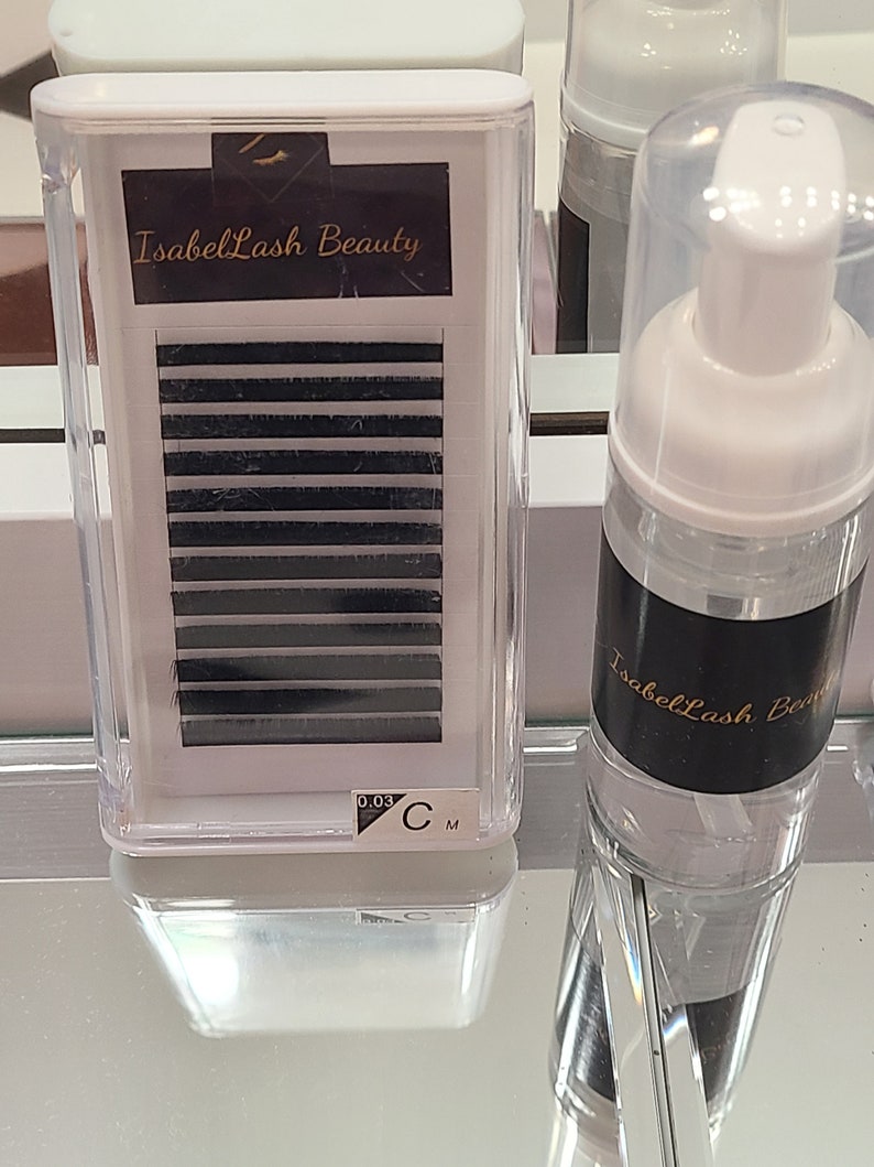 Eyelash Extension Cleanser foaming lash bath with cleansing Etsy