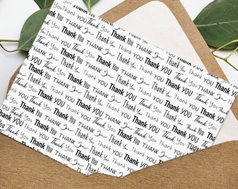 PRINTABLE Thank You Card 5x7 Handlettered Instant Download PDF - Etsy