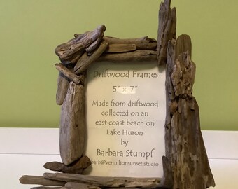 Driftwood Frame for 12.7x17.8cm/5x7in Photographs - An excellent combination of patinas reflecting the diversity of Nature.