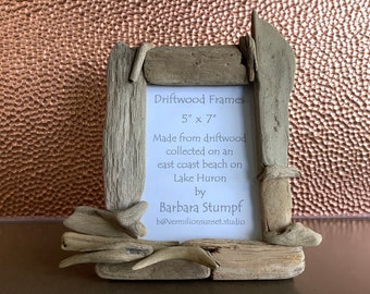 Driftwood Frame - Ready for the fishers' ball. Bow tie - check. Standing tall - of course. Now it just needs your photo of the big catch.