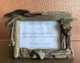 Driftwood Frame - This windswept sculpted frame will sweep your guests off their feet.