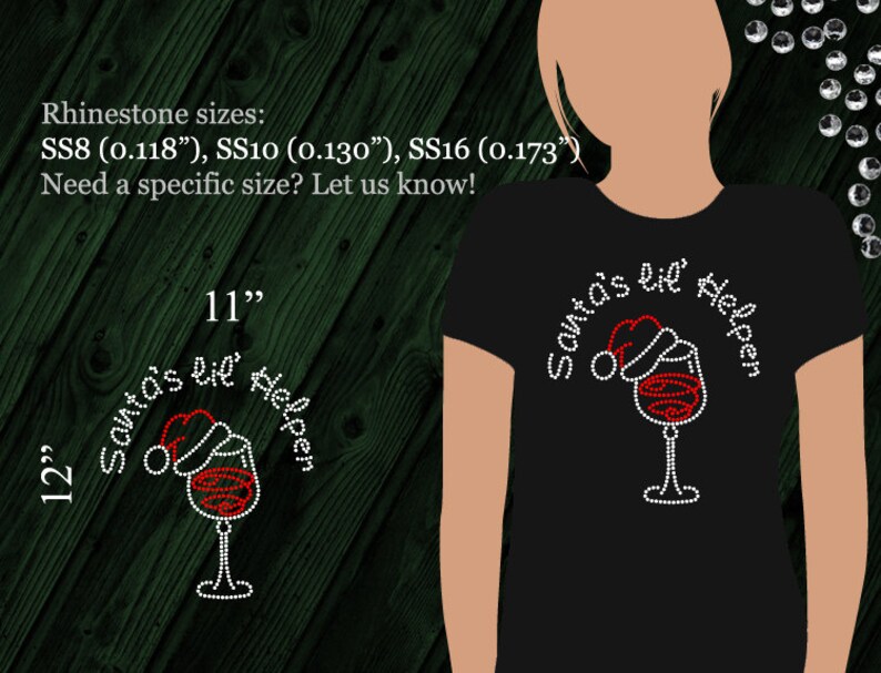 Download Rhinestone Christmas Wine Glass SVG EPS Digital Template ...
