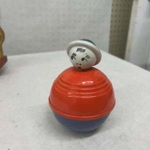 1940&#39;s Roly Poly Baby Rattle Crib Toy
