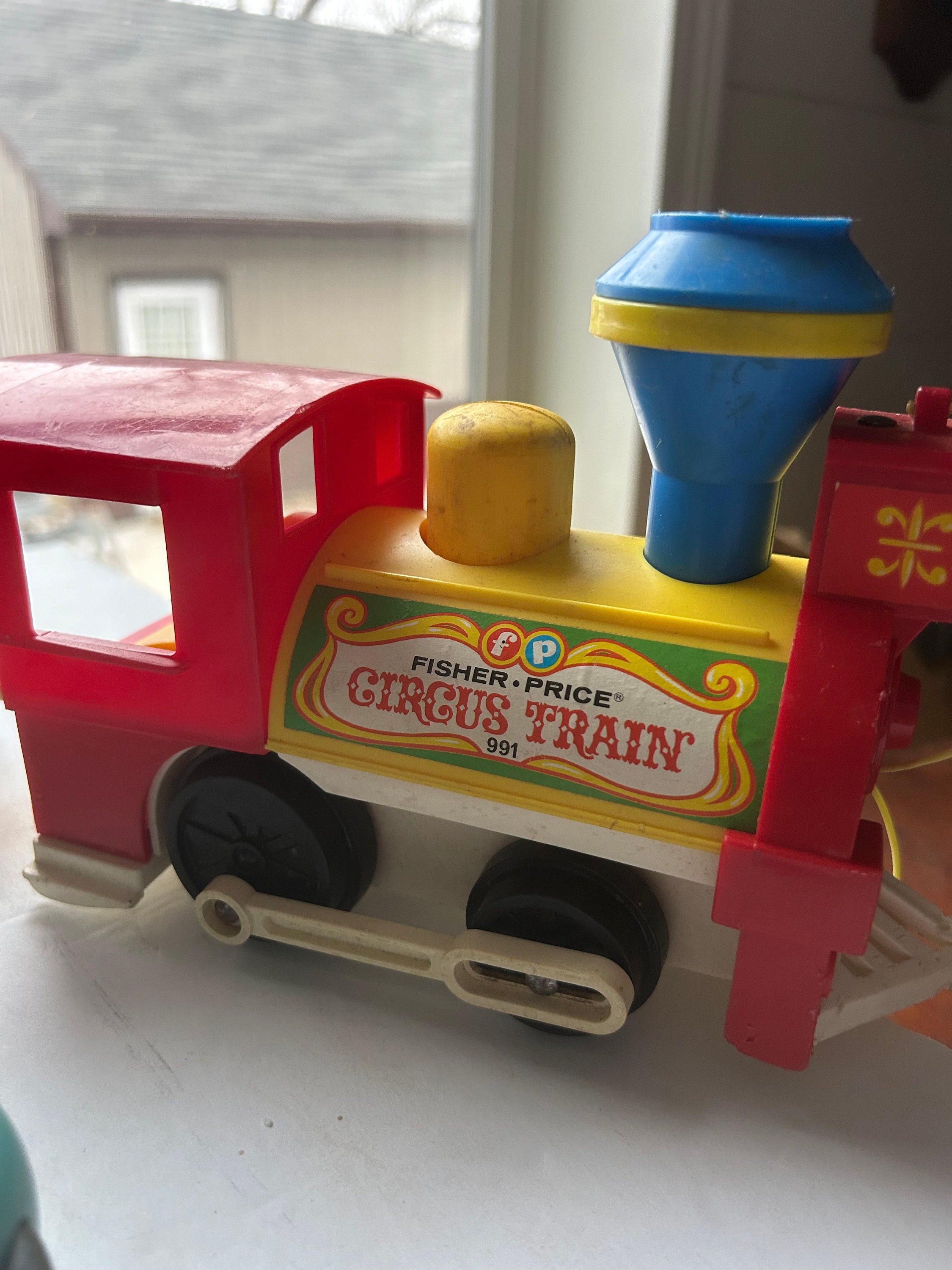 アメリカ　ハンドメイド　手描き　ガラス　オーナメント　箱入り　電車　鉄道 アメリカ ハンドメイド 手描き ガラス オーナメント 箱入り 電車 鉄道