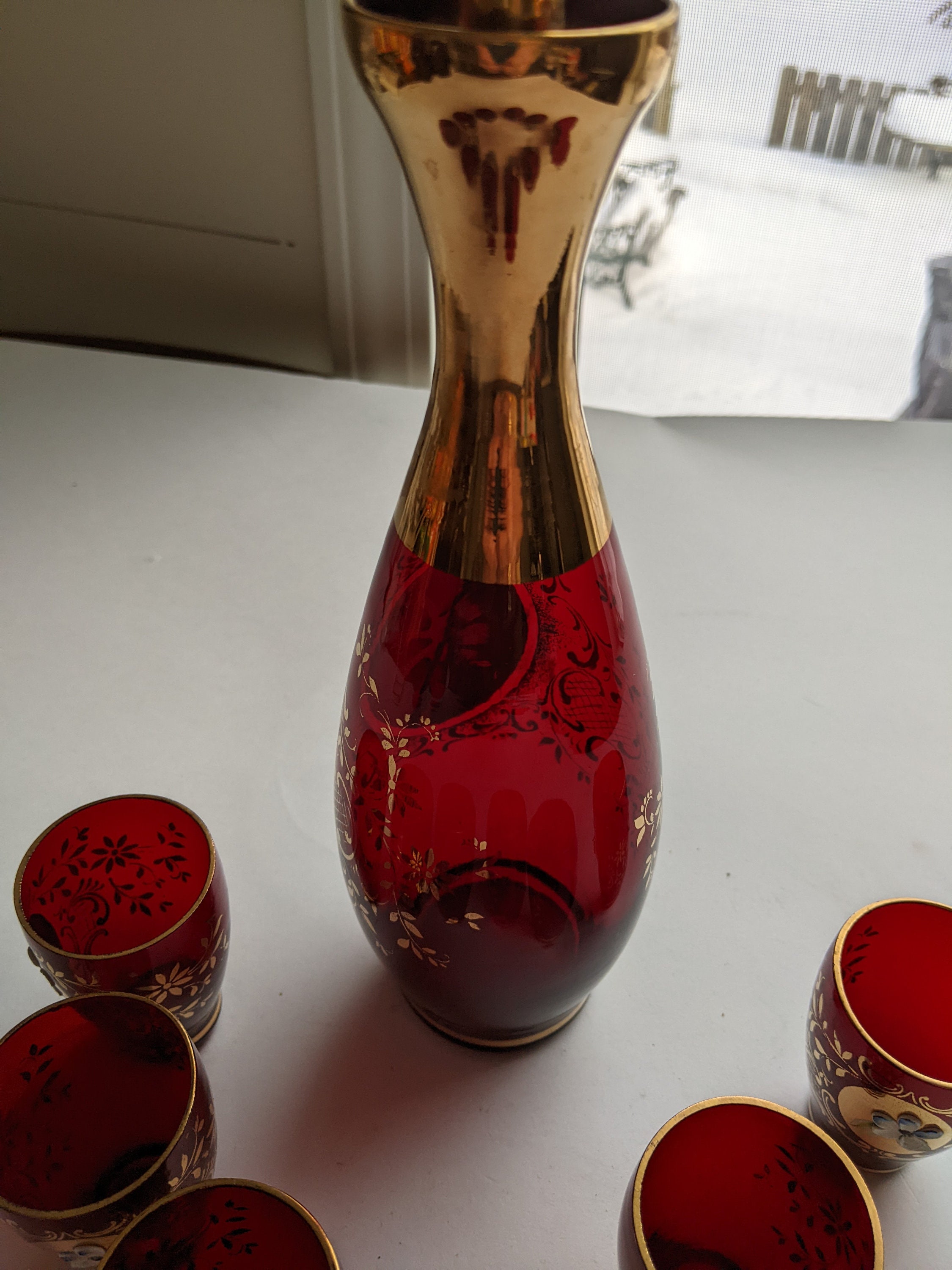 置物 Murano glass, Venetian glass 42cm & 32 置物 Murano glass