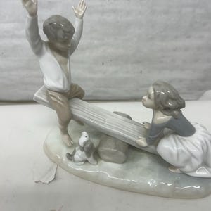 Lladro Girl Boy Seesaw - Etsy